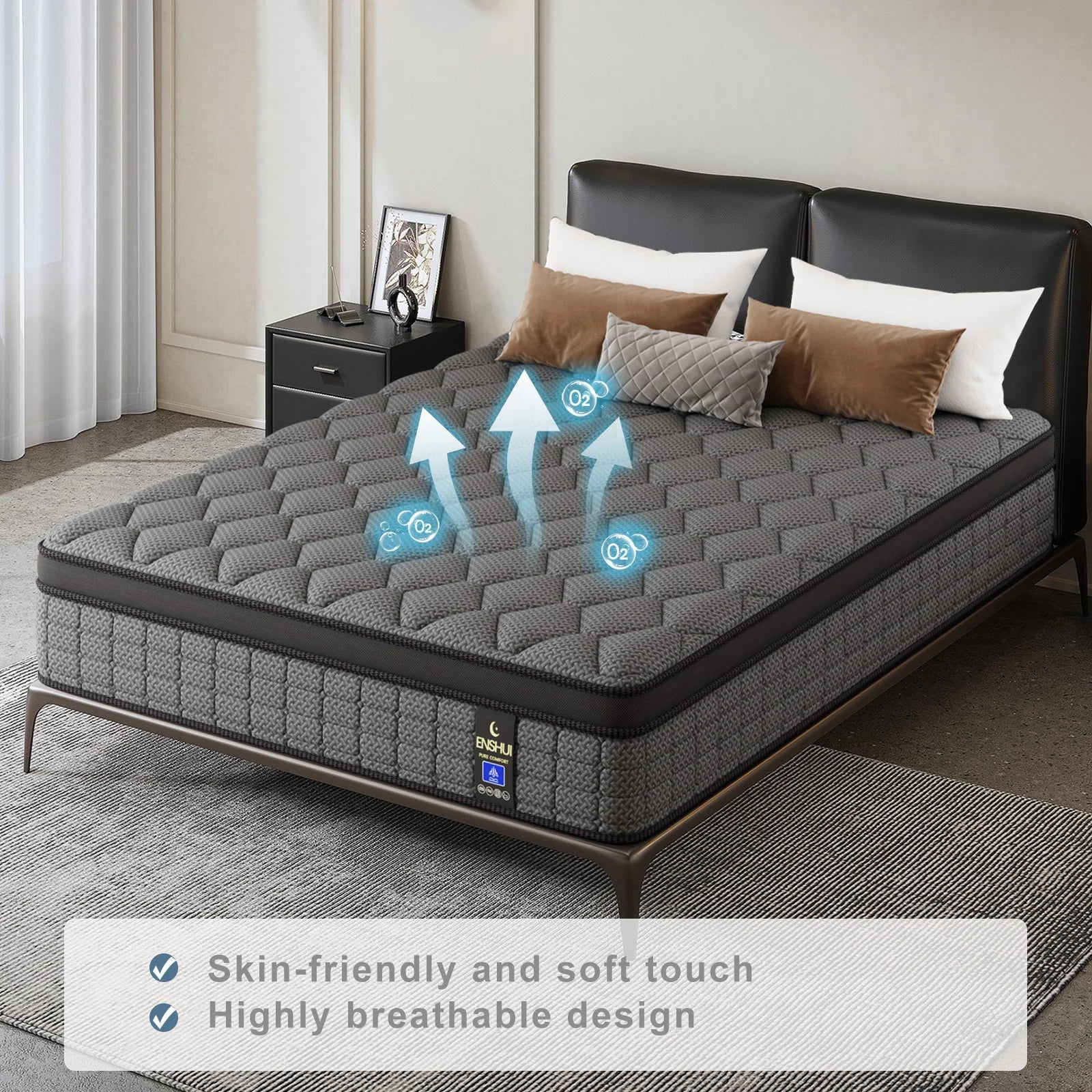 Mattress Memory Foam, Back Pain Relief, Pocket Spring