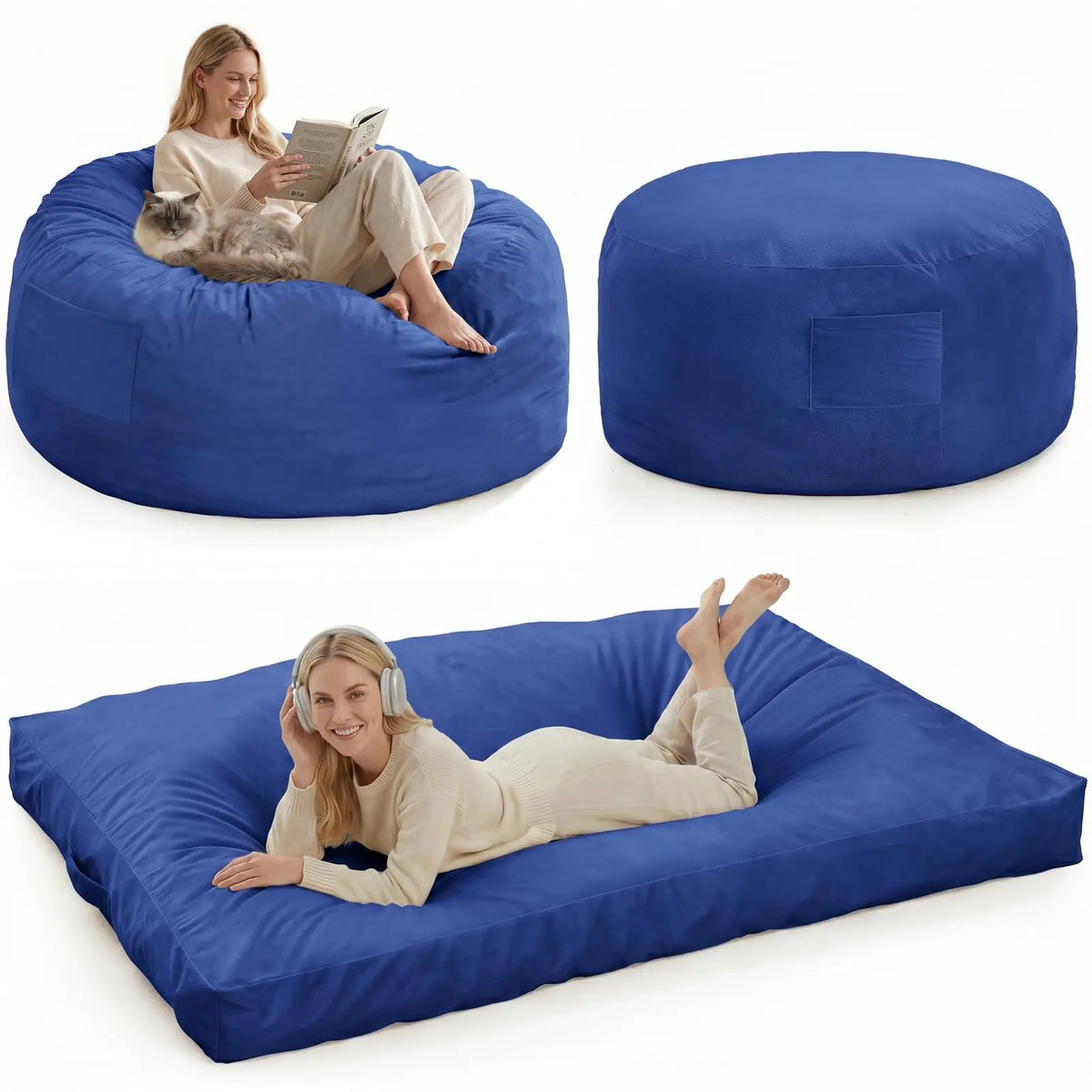 Large Adult Bean Bag Chair