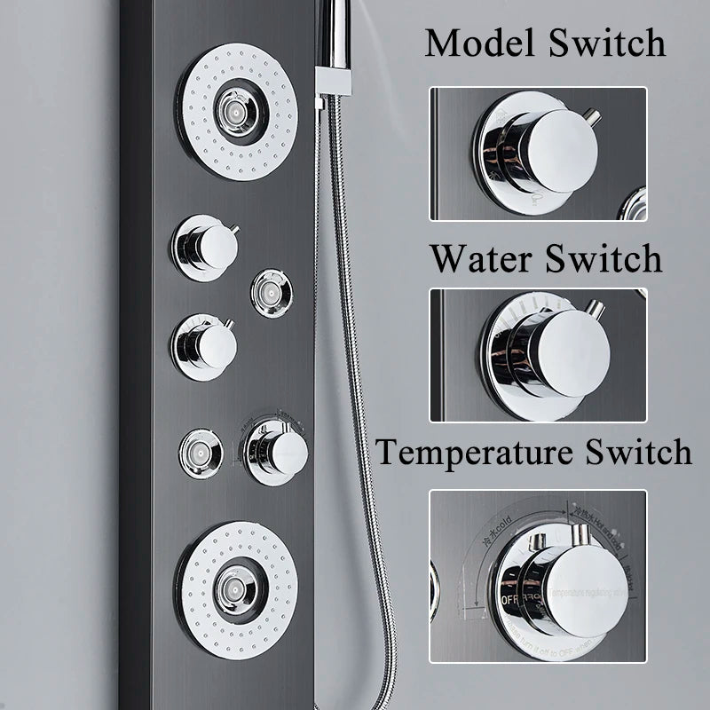 LED Shower Panel Faucet