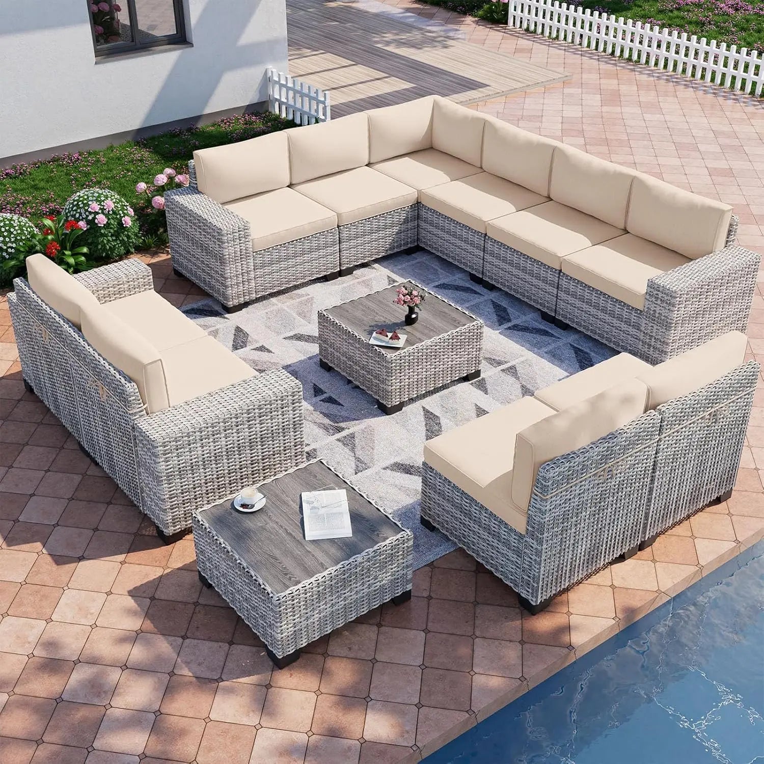 12-Piece Outdoor Patio Furniture Set