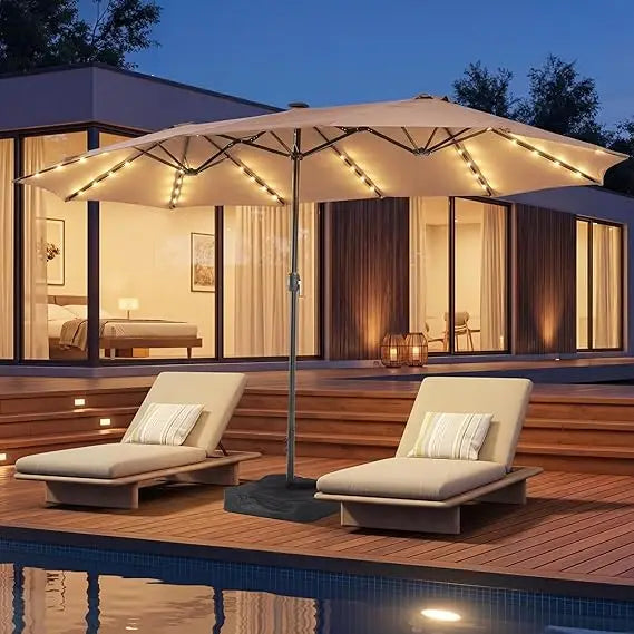 15ft Patio Umbrella with Base