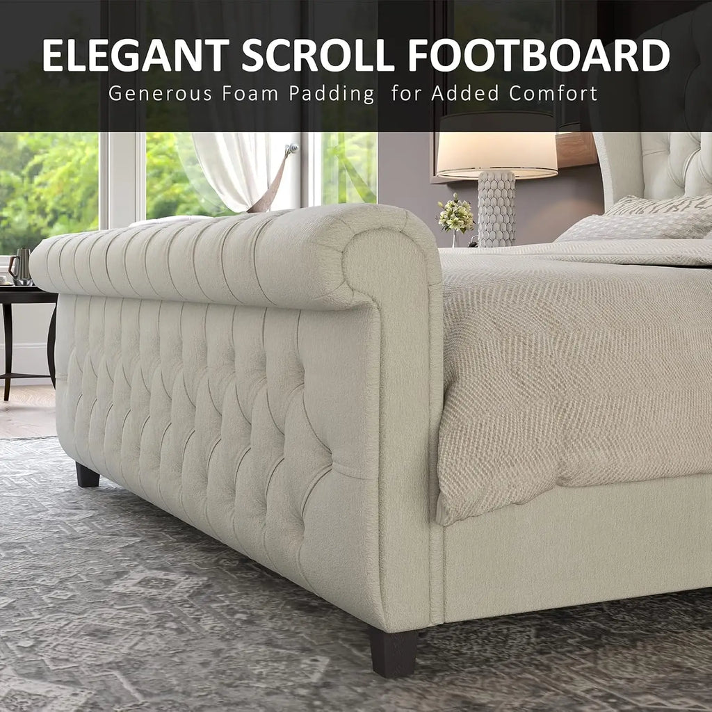 Queen Size Platform Bed Frame