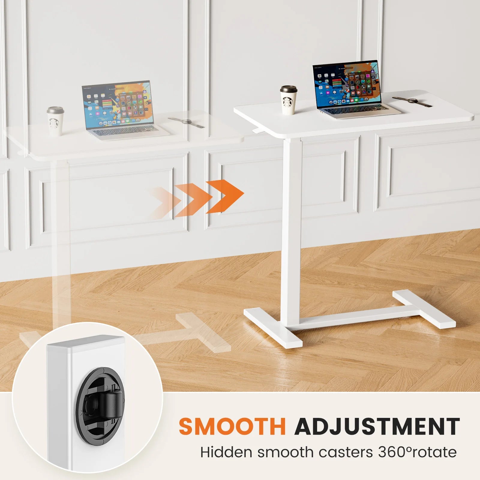 Overbed Bedside Sofa Table Adjustable Height