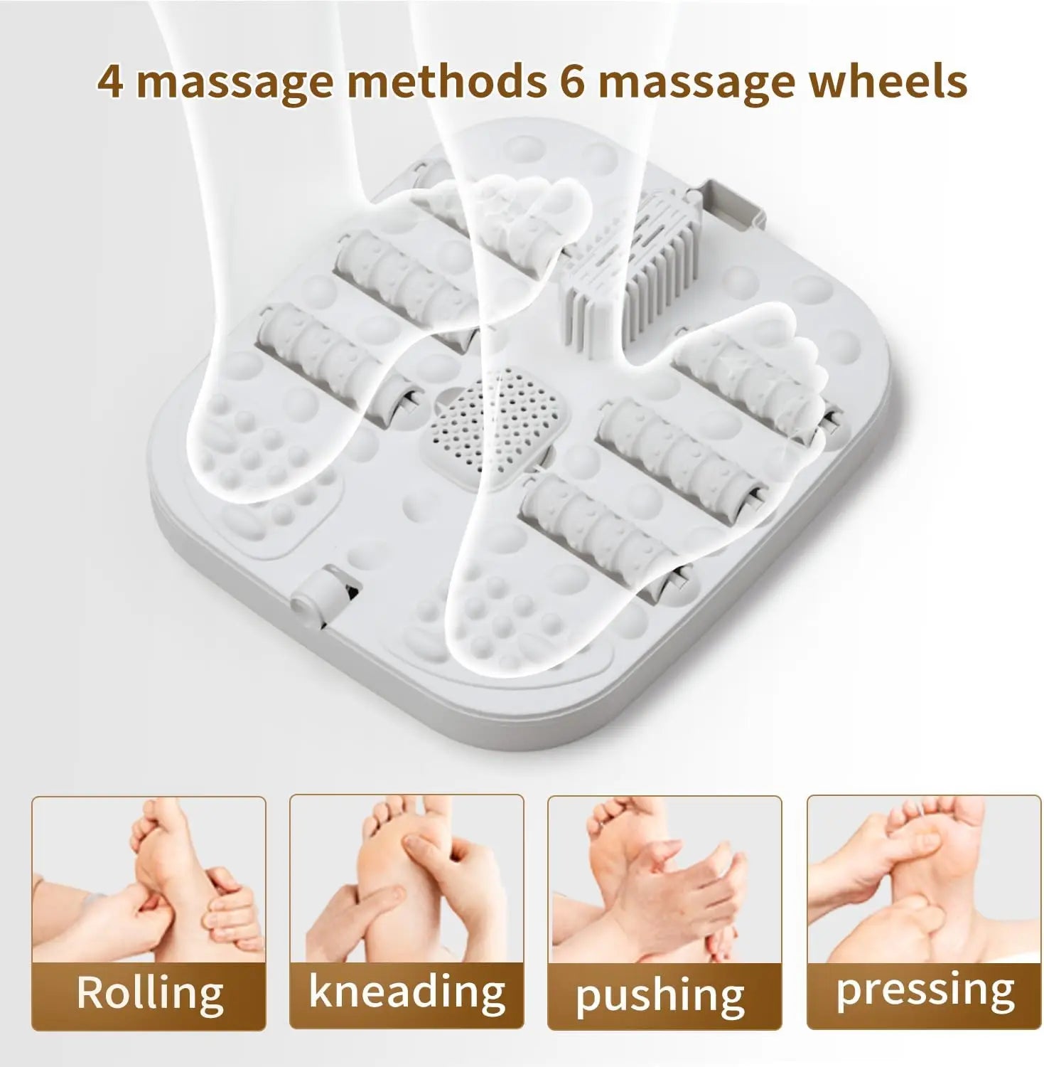 Foldable Foot Spa with Heat & Massage, Touchscreen