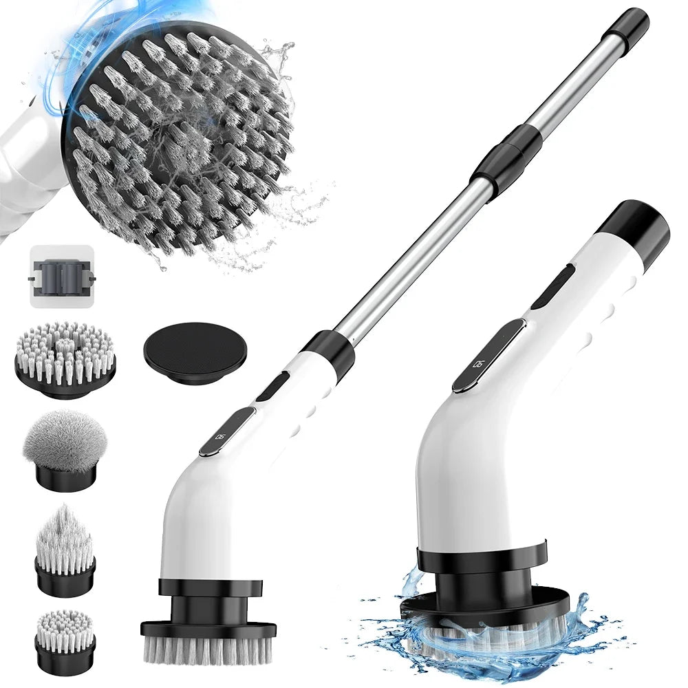 Cordless Rotating Scrubber Multifunctional For Bathroom/Kitchen
