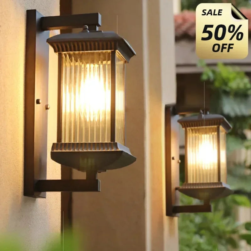 Outdoor Wall Light Retro Porch Lamp Waterproof