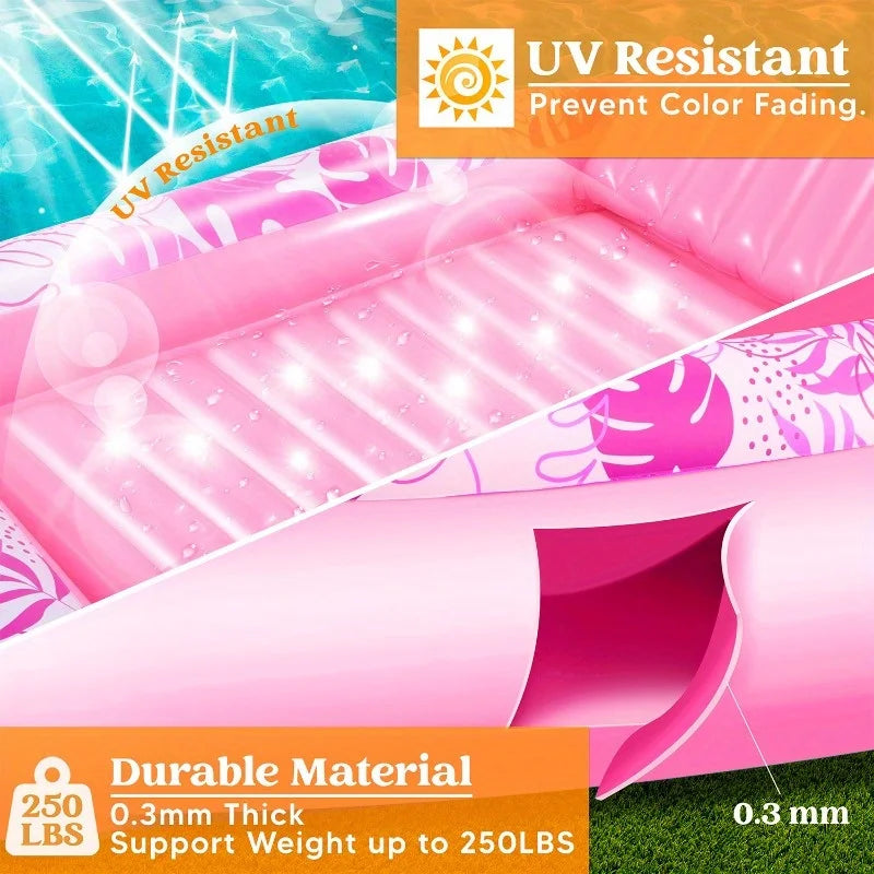 Inflatable Tanning Pool Lounger Float