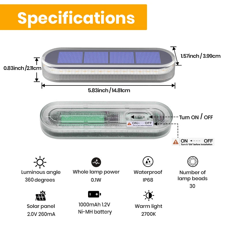 4 Pack Solar Deck Lights