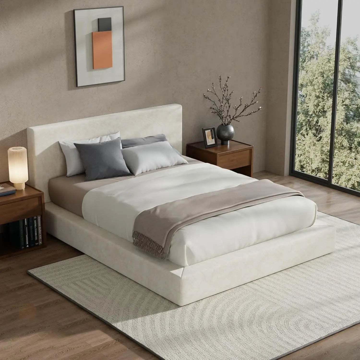 Queen Bed Frame with Headboard