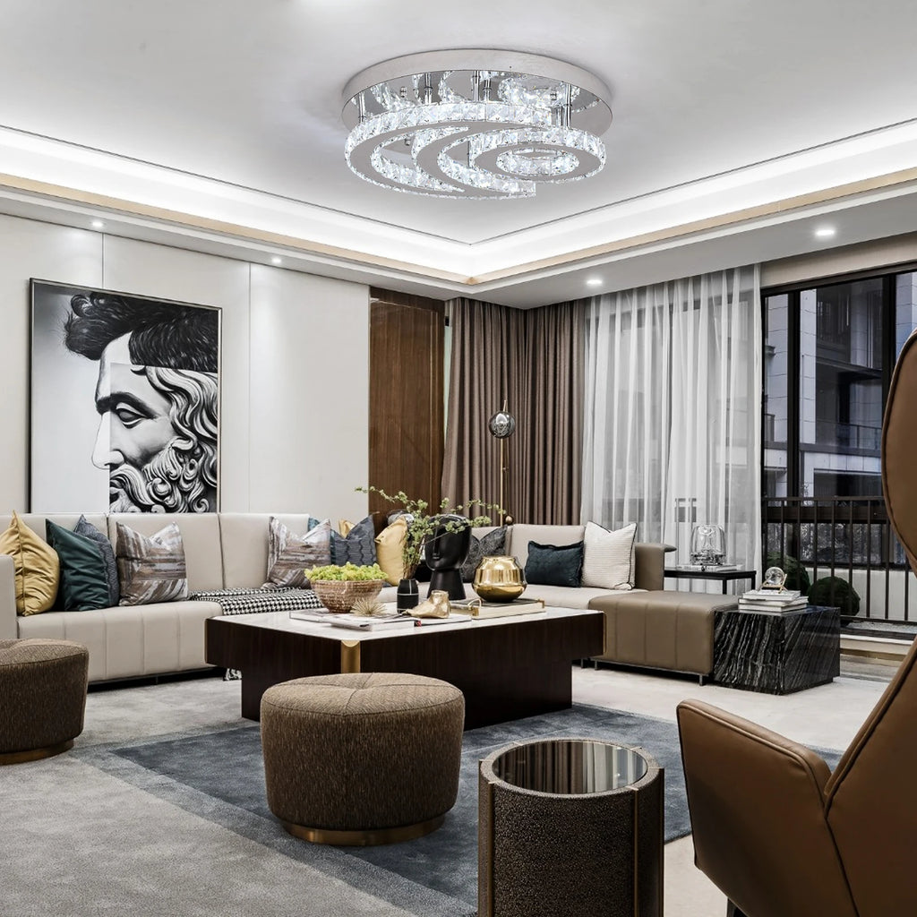 Ceiling Lamp Crystal Led  Chandelier Pendant Light