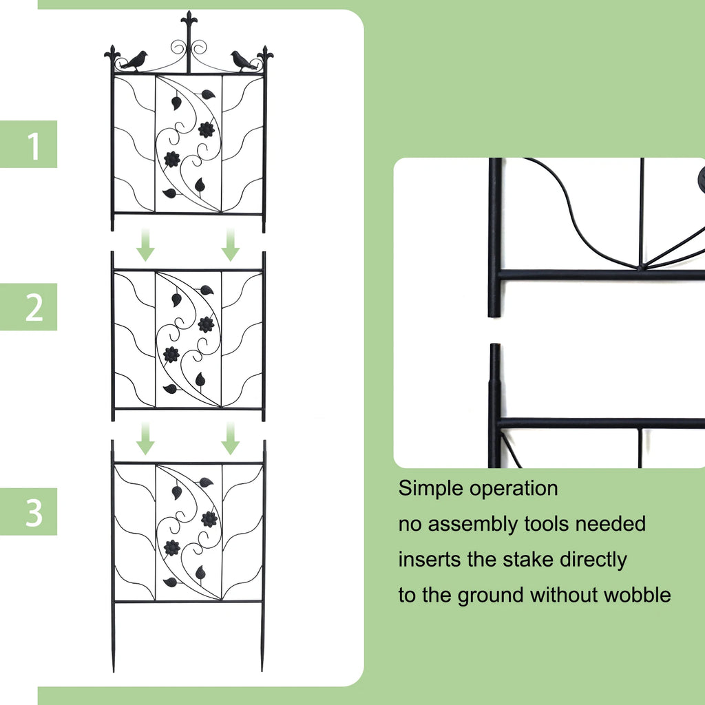 Thick Metal Garden Trellis