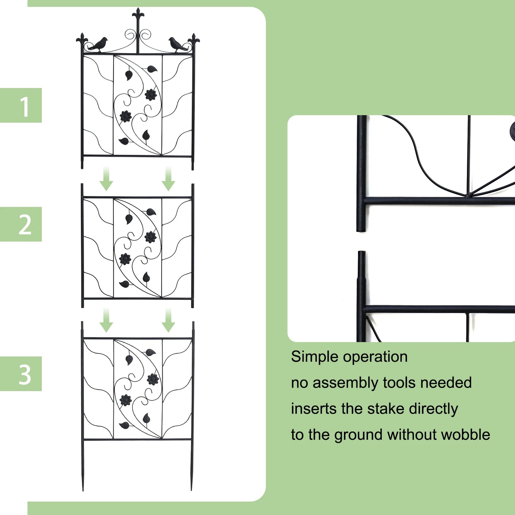 Thick Metal Garden Trellis