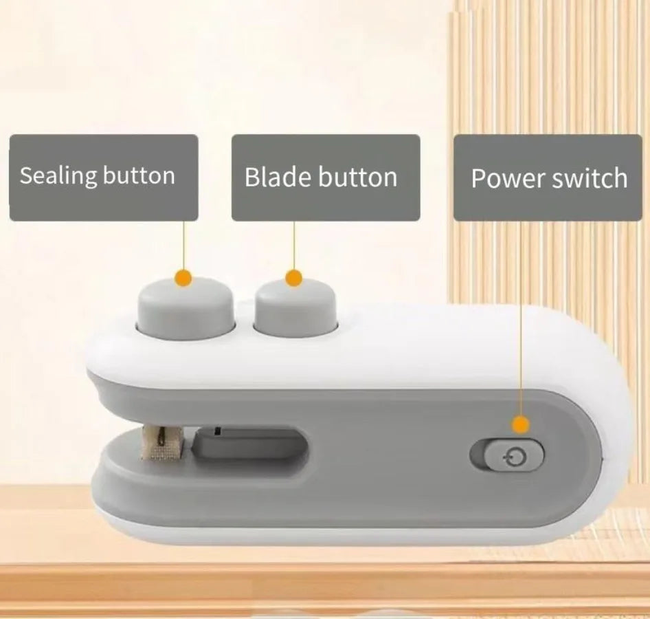 Rechargeable Bag Sealer/Cutter, Portable
