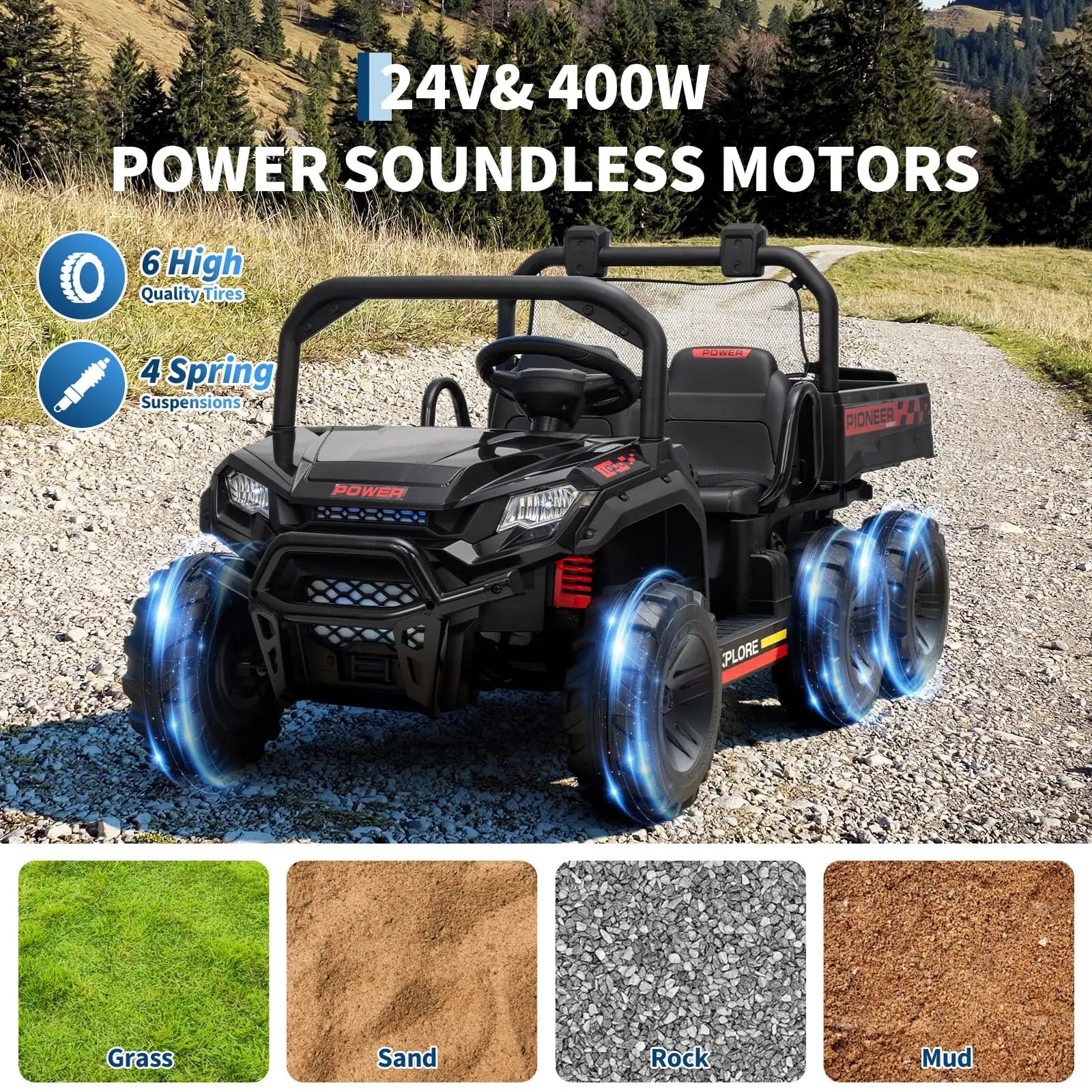 All-Terrain Kids Ride On Dump Truck