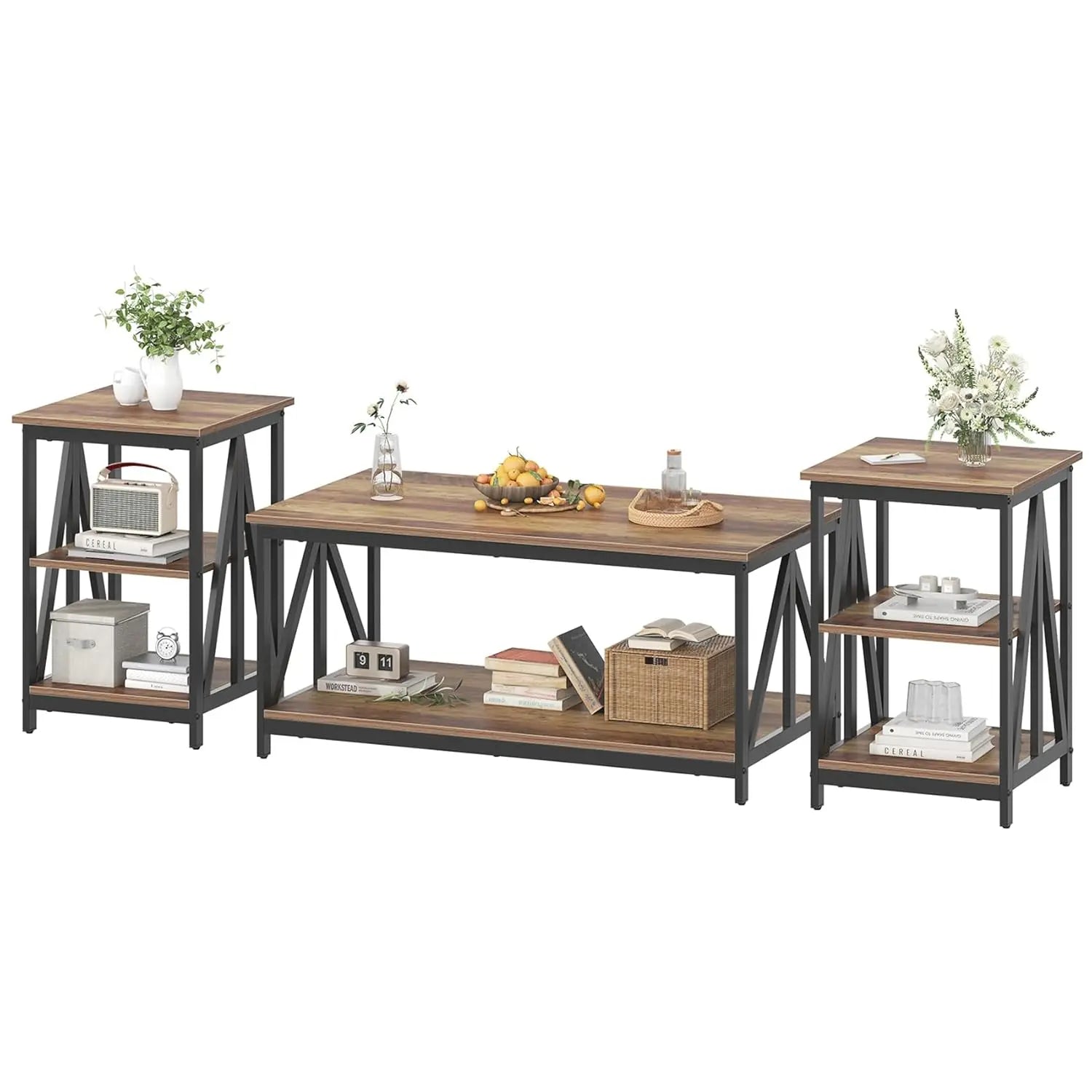 Living Room Coffee Table Set of 3