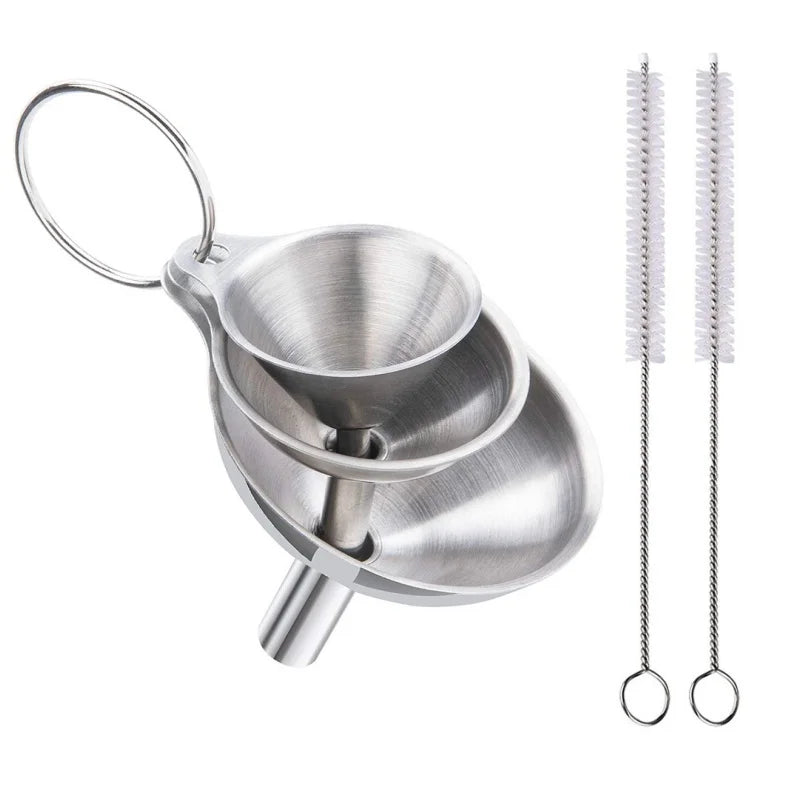 3/5 Pcs Stainless Steel Kitchen Funnels