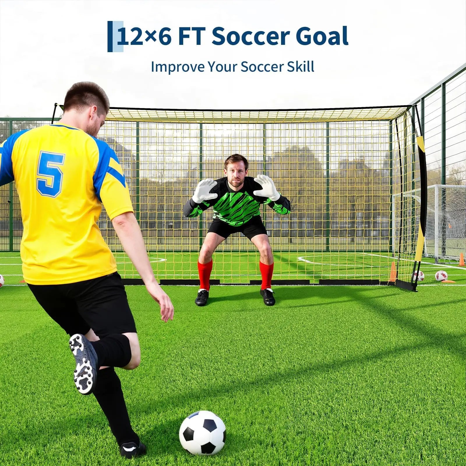 12x6ft Portable Soccer Goal with Bag