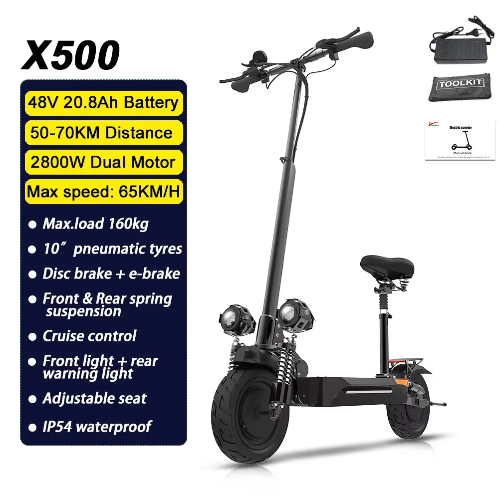 Electric kick scooter, fat tire, Waterproof