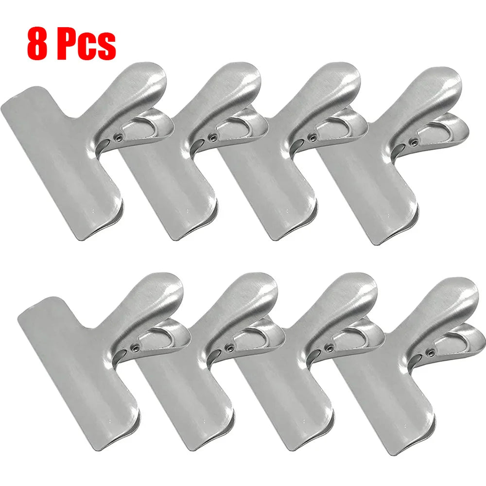 8pcs Stainless Steel Sealing Clips