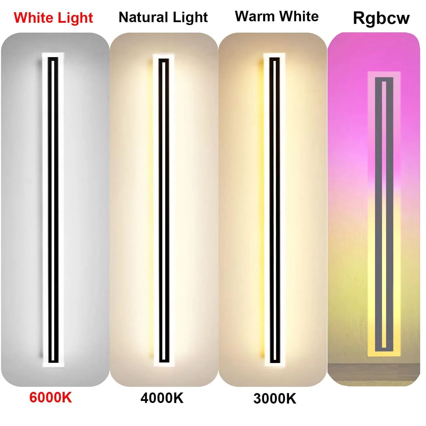 Outdoor Long Strip LED Wall Lighting Fixture