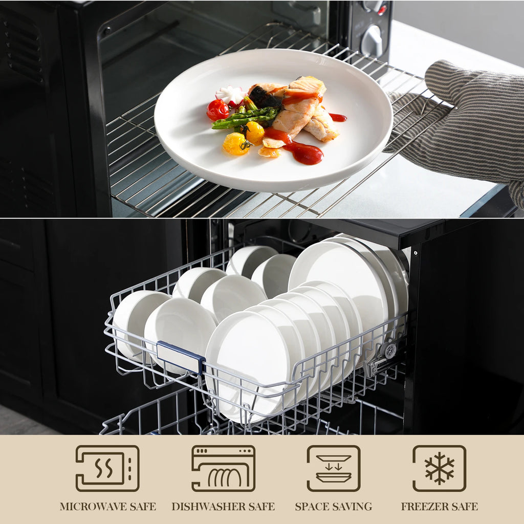 18/36-Pc. Porcelain Dinnerware Set