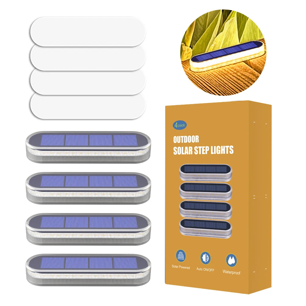4 Pack Solar Deck Lights