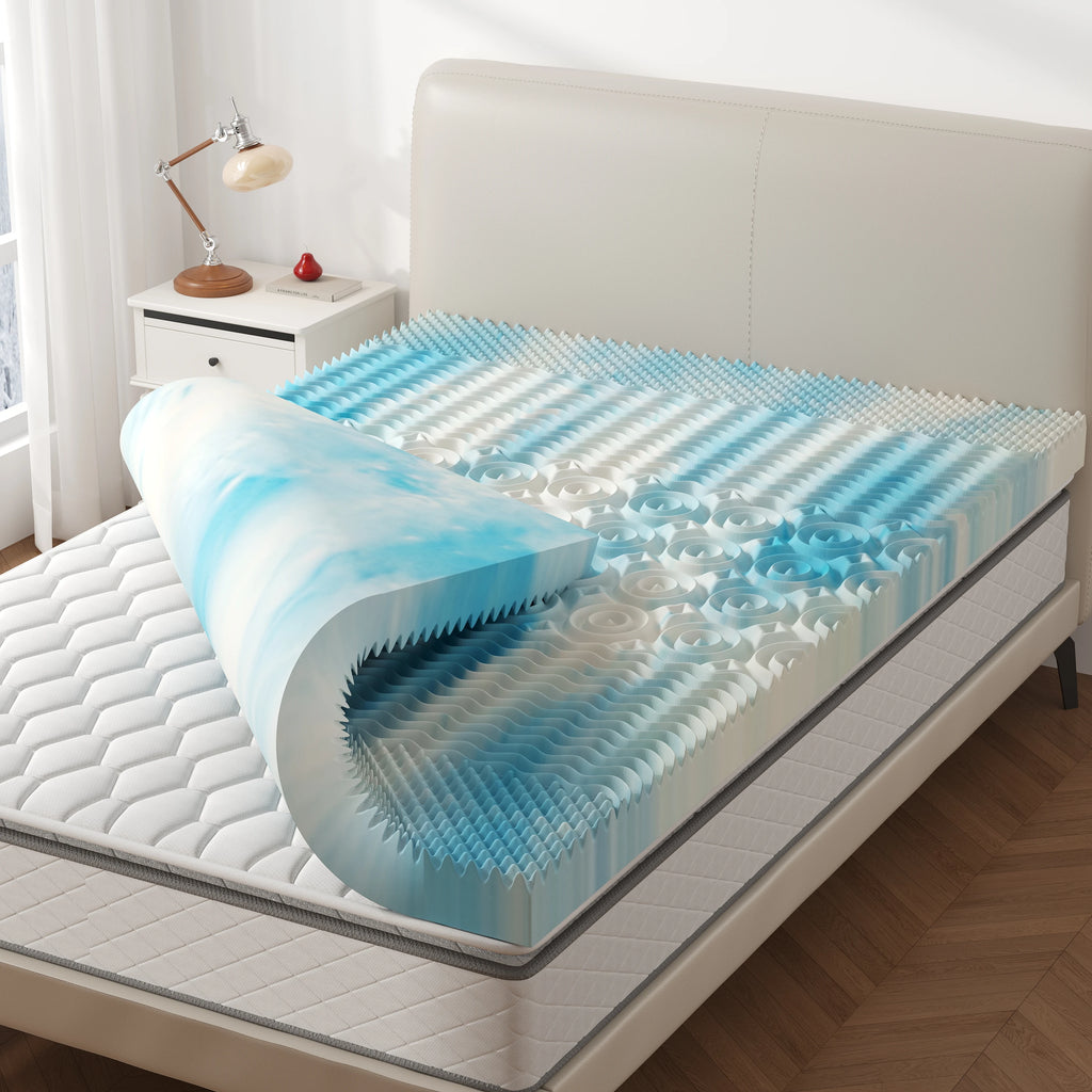 Cooling Gel Memory Foam Mattress Topper