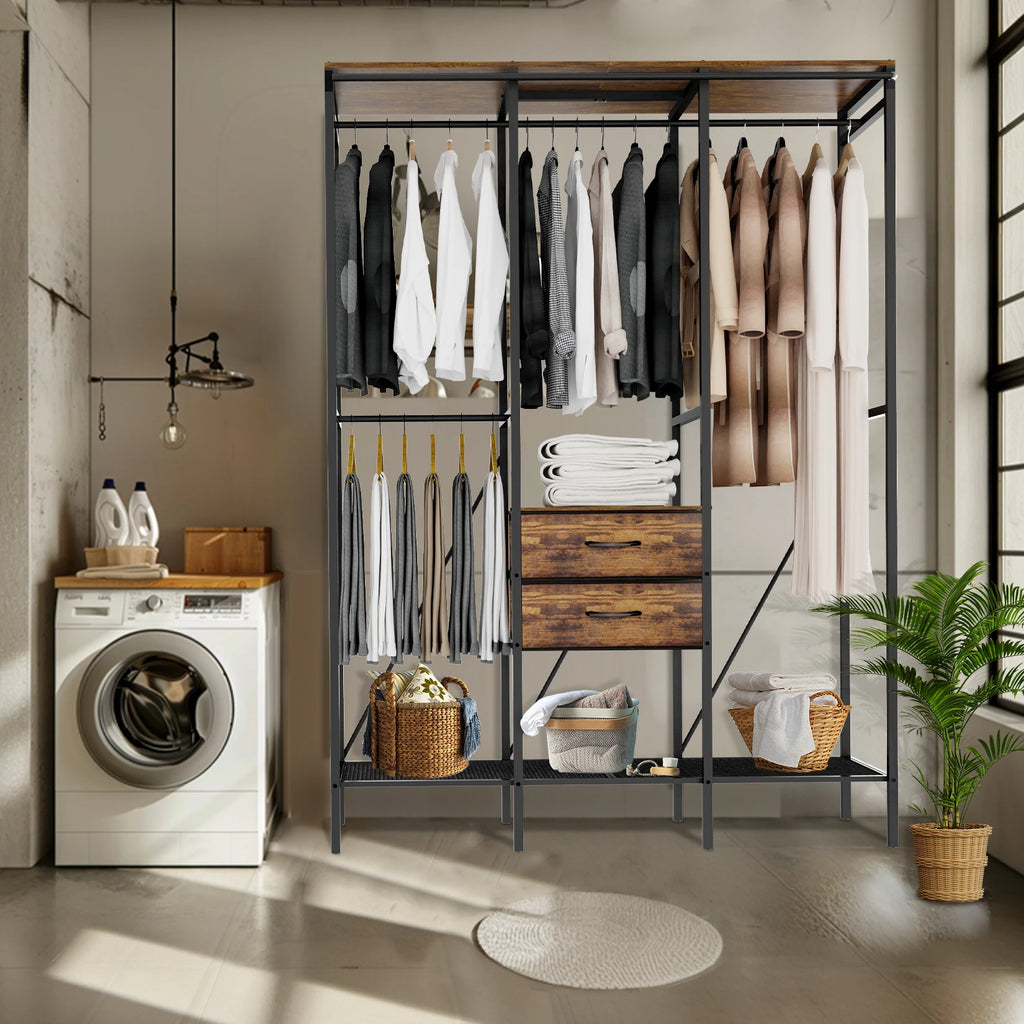 Industrial Open Wardrobe Stand