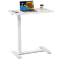 Sofa Table Adjustable Height, Hidden Wheels