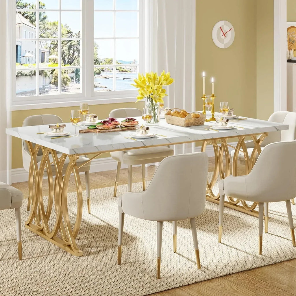 Modern Dining Table for 4-6 People
