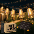50FT String Lights Solar Powered with Remote, Waterproof