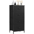 4 Fabric Drawer Nightstand