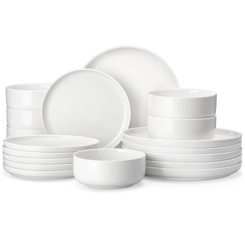 18/36-Pc. Porcelain Dinnerware Set