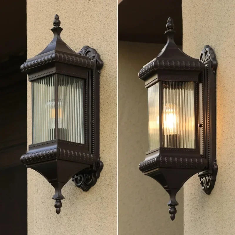 Outdoor Wall Light Retro Porch Lamp Waterproof