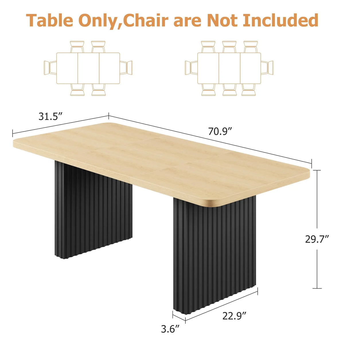71" Dining Table