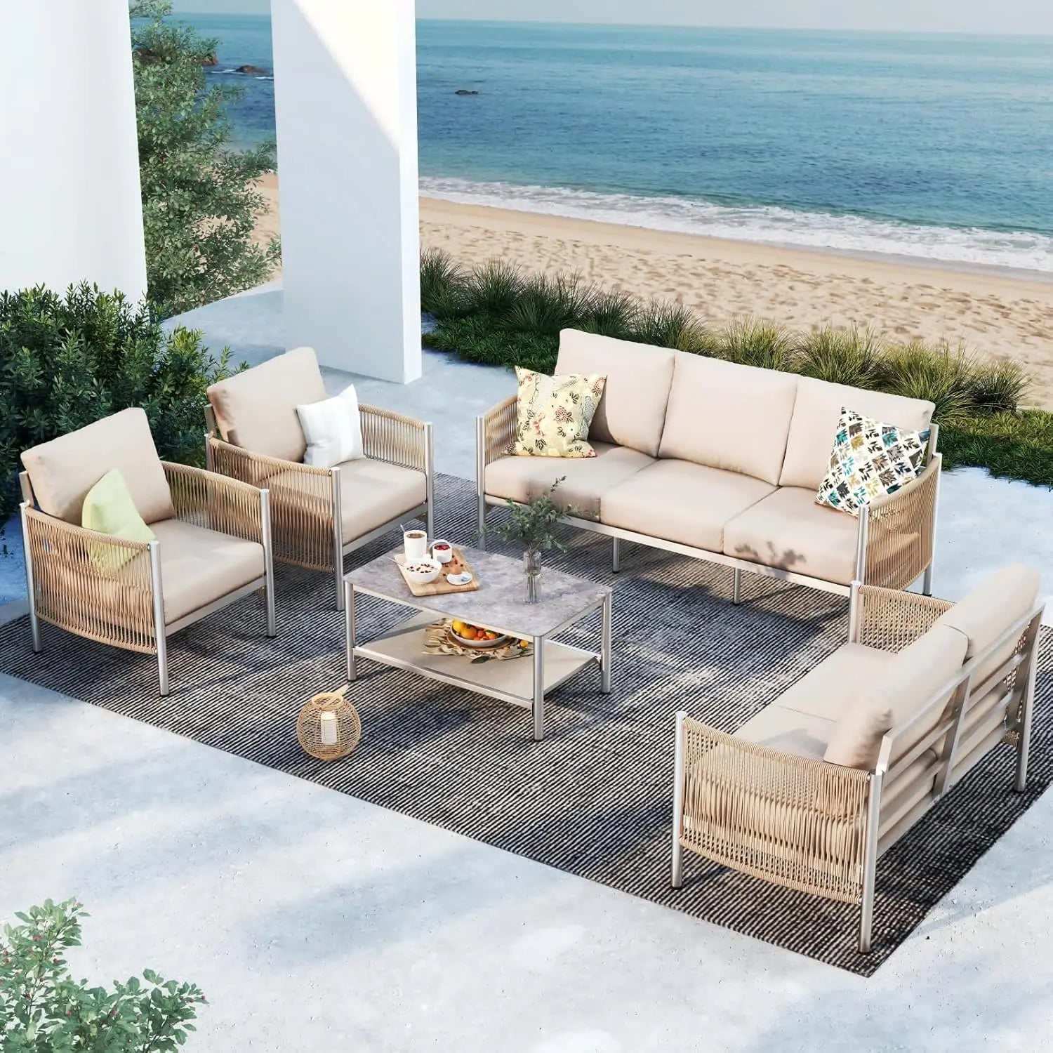 Outdoor Patio Furniture Set Coffee Table