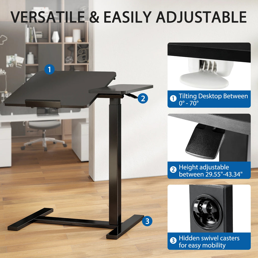Overbed Bedside Flip Lap Desk