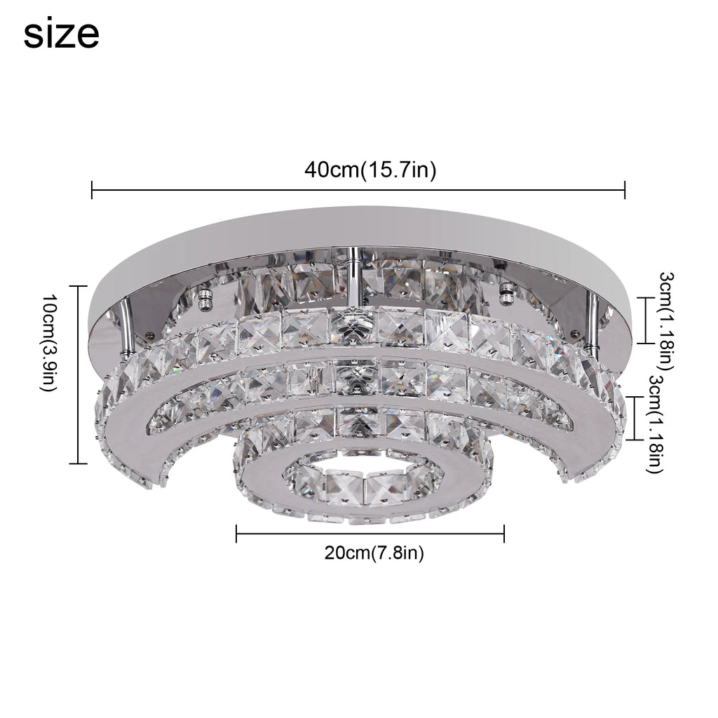 Ceiling Lamp Crystal Led  Chandelier Pendant Light
