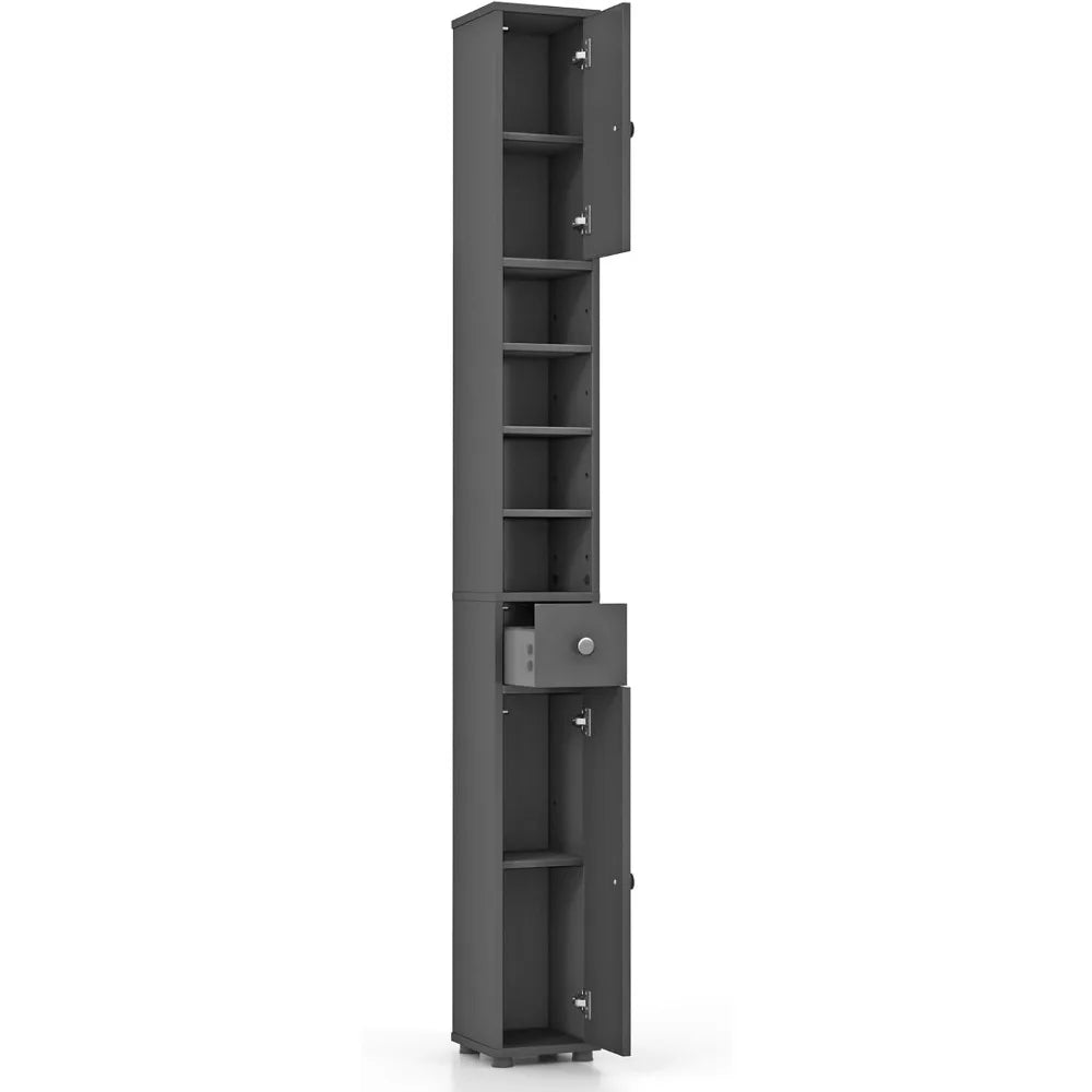 71” Tall Narrow Floor Cabinet