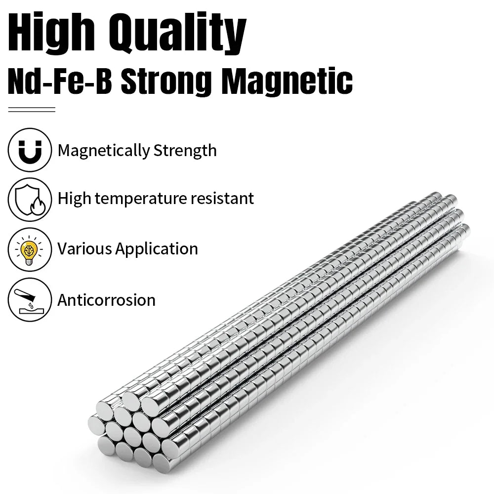 40/200pcs 3x3mm Fridge/Office Magnets