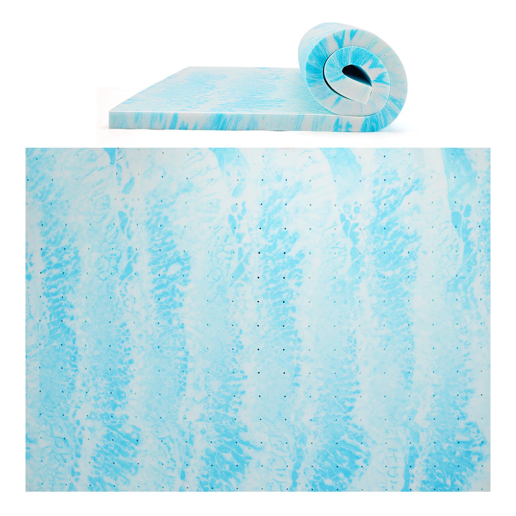 4 Inch Gel Memory Foam Breathable Mattress Topper