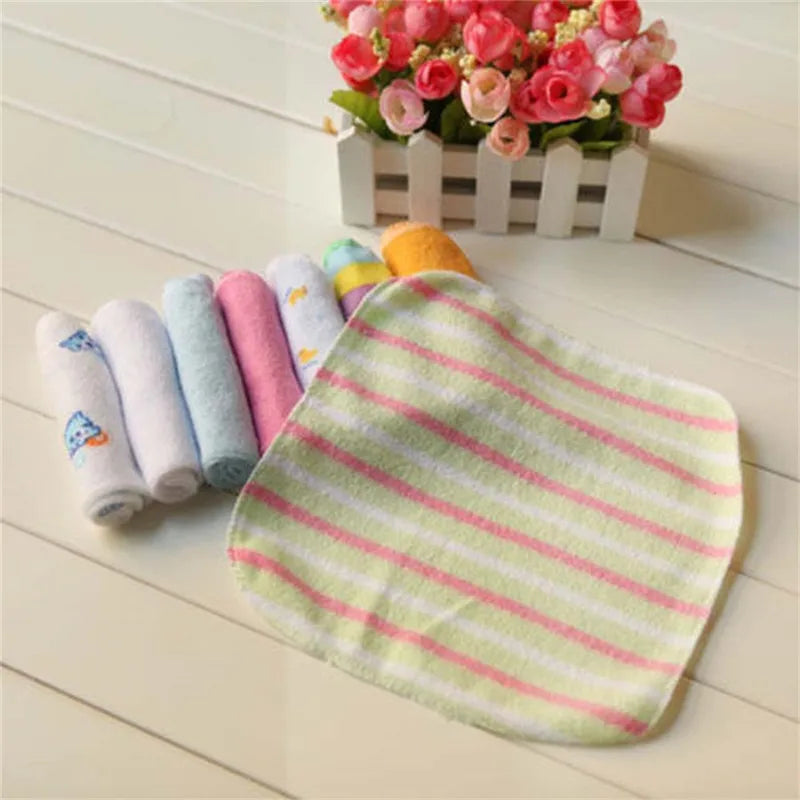 8pcs/Set Soft Cotton  Bath Towel Washcloth