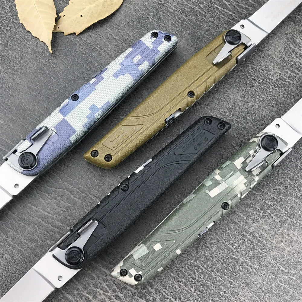 4 Colors Folding Knife with Nylon Sheath