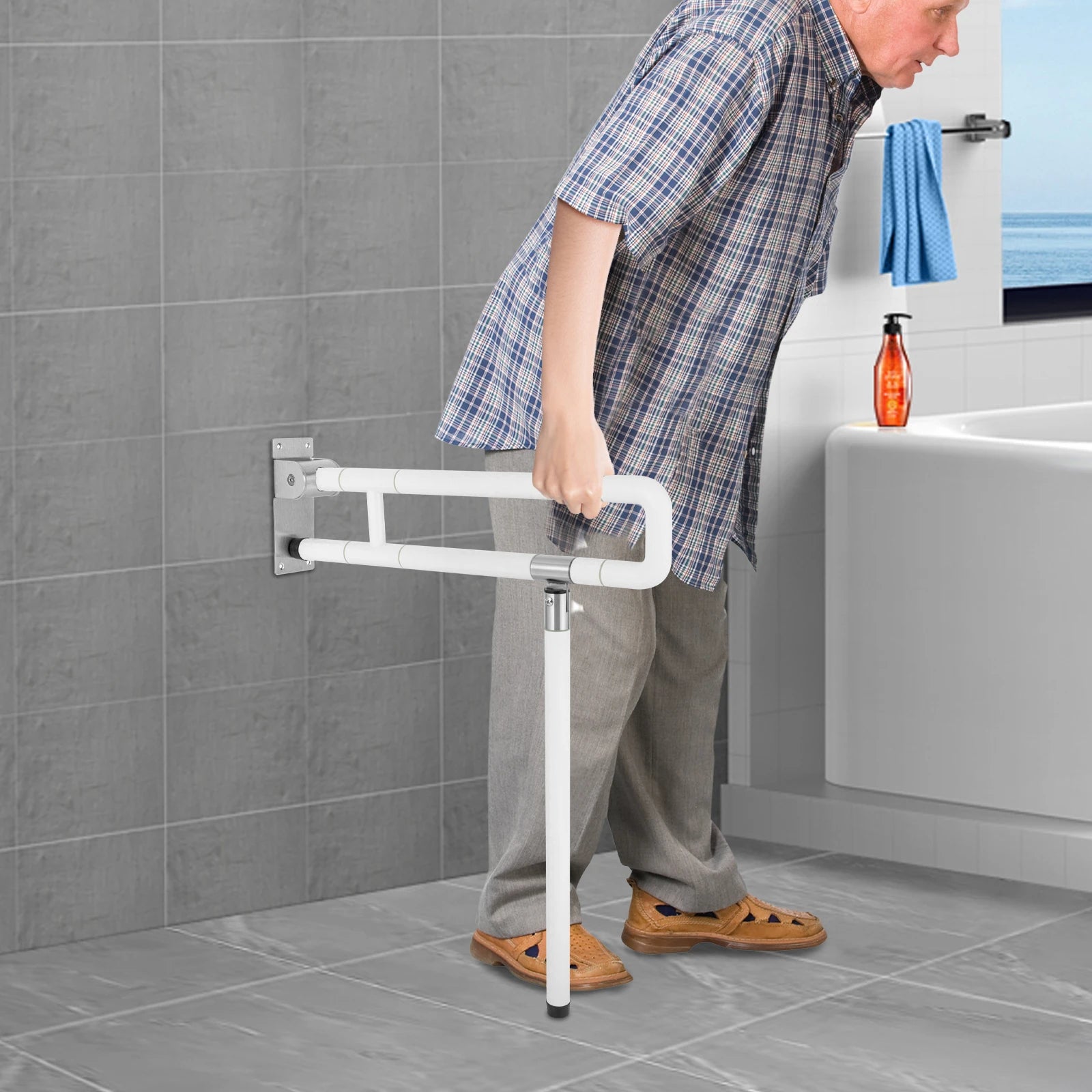 Bathroom Toilet Grab Bar Stand Assist