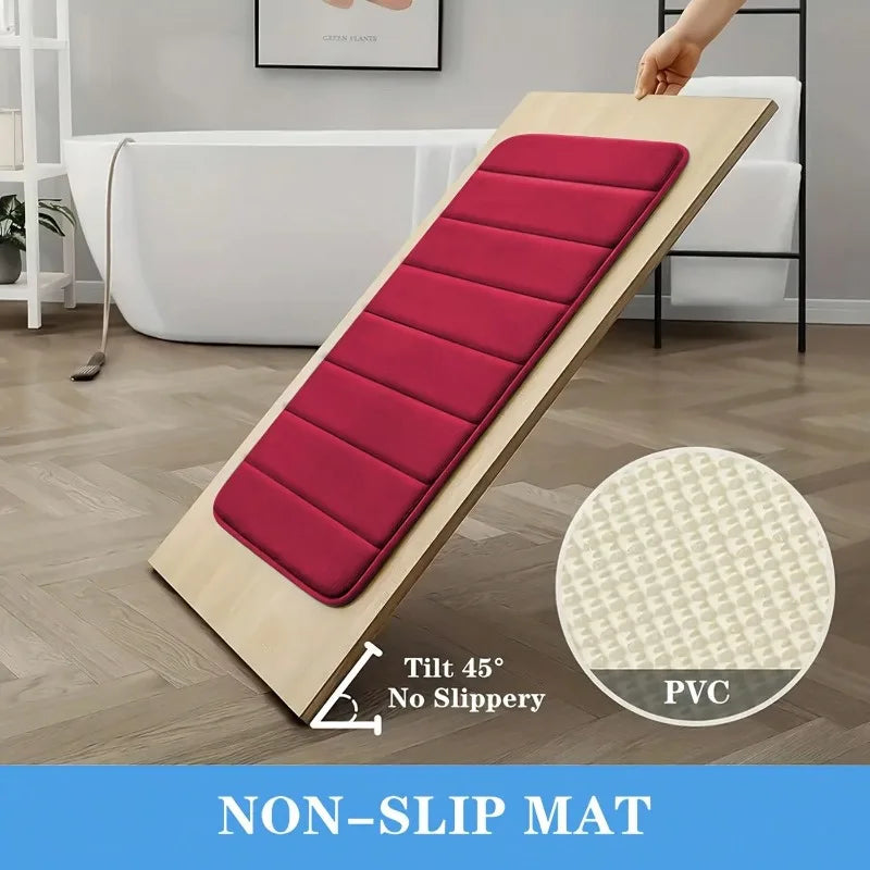 3 Pc. Memory Foam Bath Rug