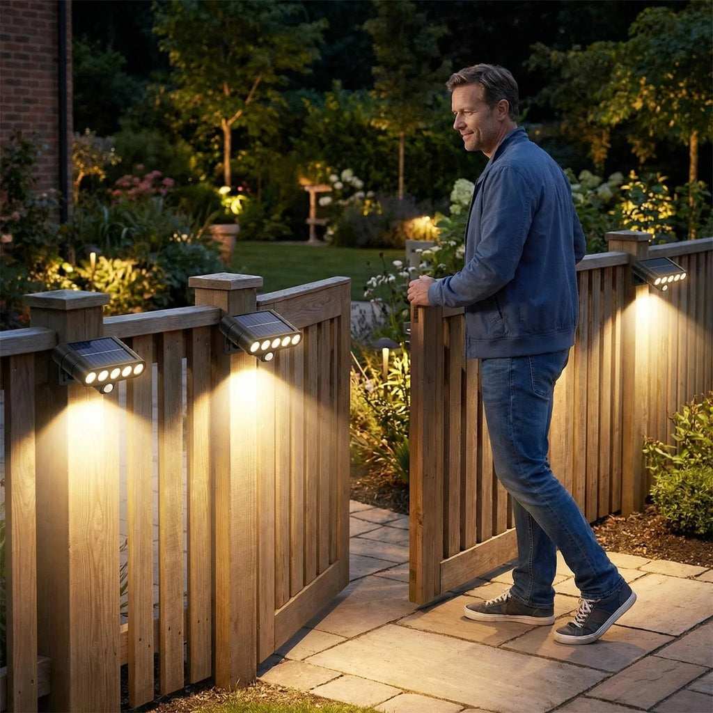 Solar Powered Outdoor Security Lamp