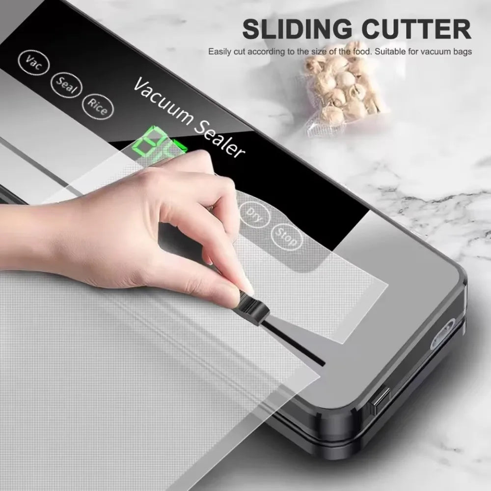 One Touch dry/wet Sealer w/Built-in Cutter