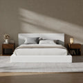 Upholstered King Bed Frame and Headboard