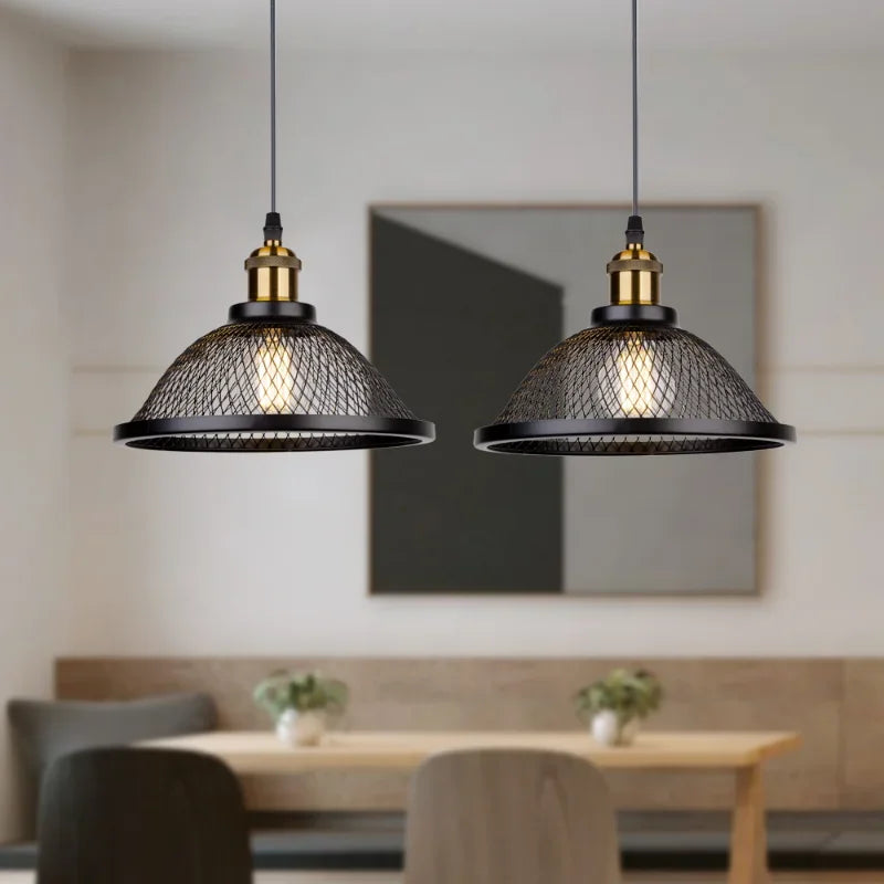 American Retro Three Iron Art  Light Fixture Luxury Chandelier