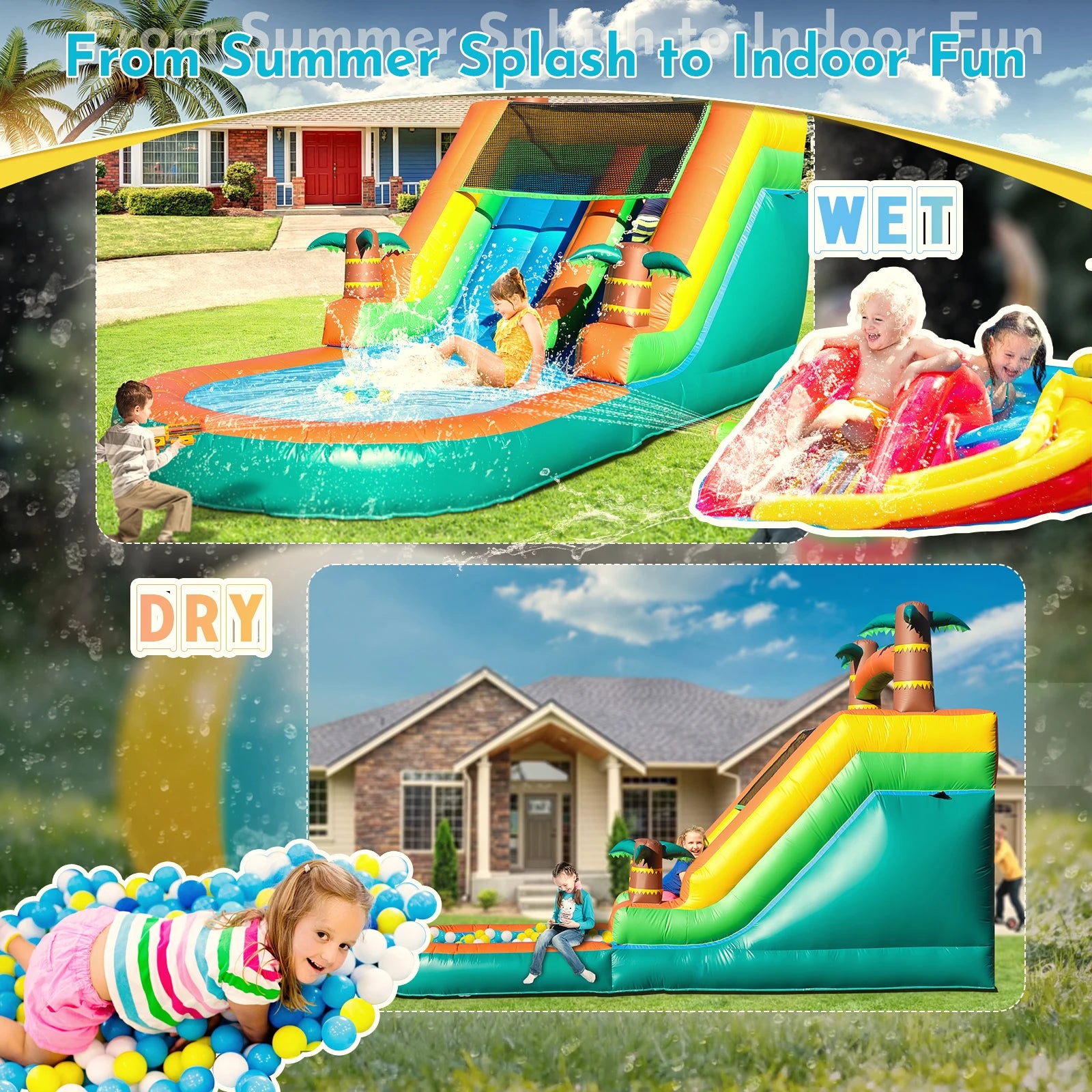21ft Giant  Inflatable Water Slide